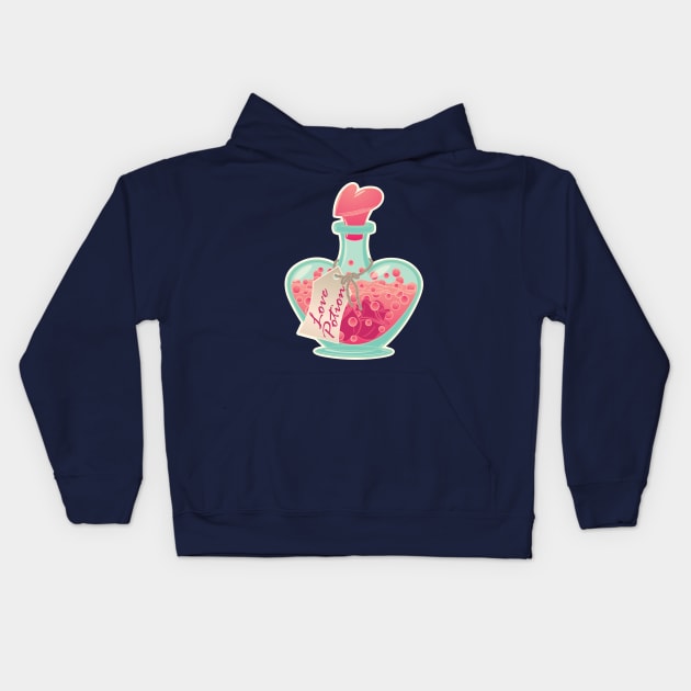 Love Potion Kids Hoodie by Desdymona